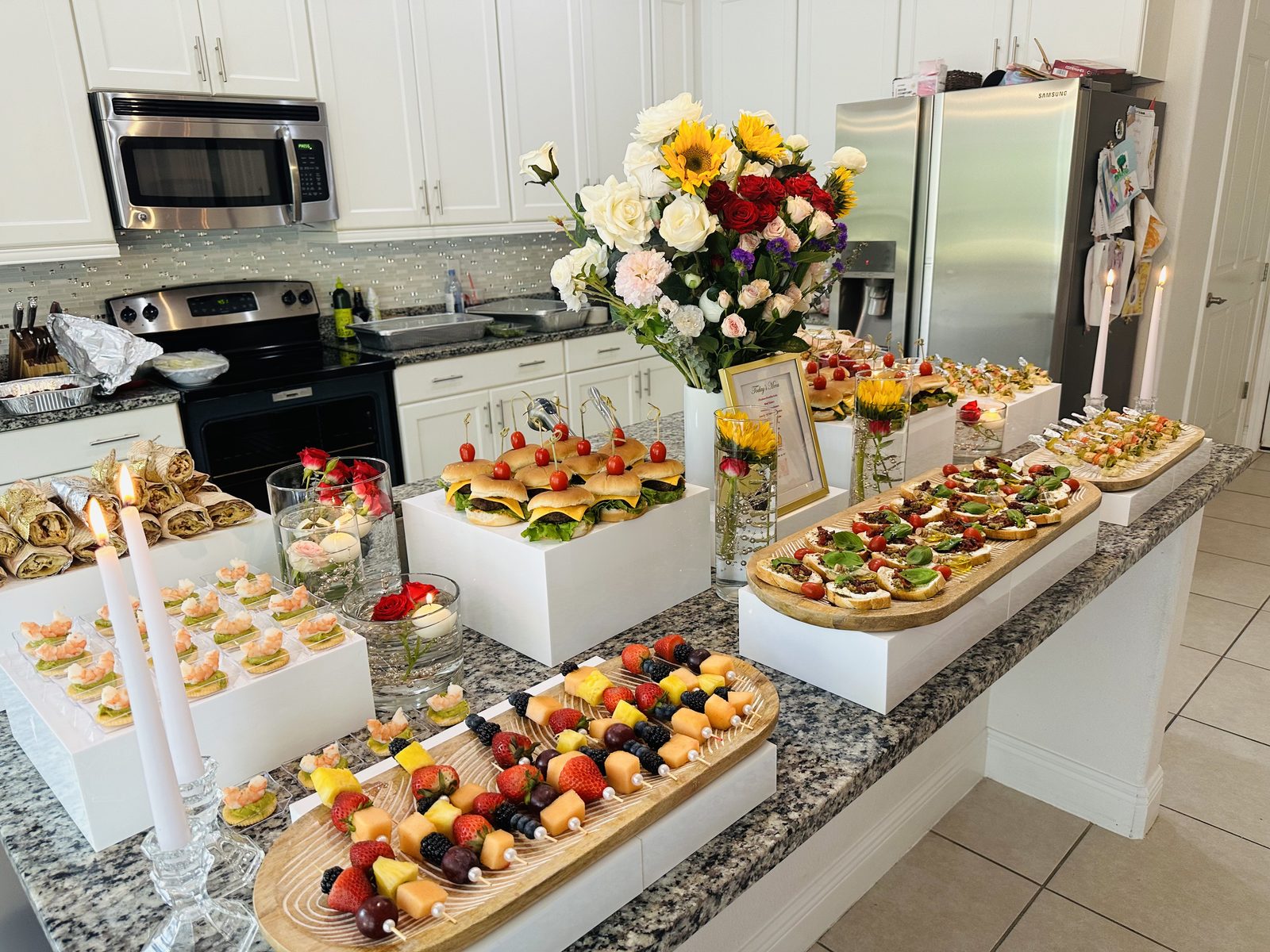 Catering spread